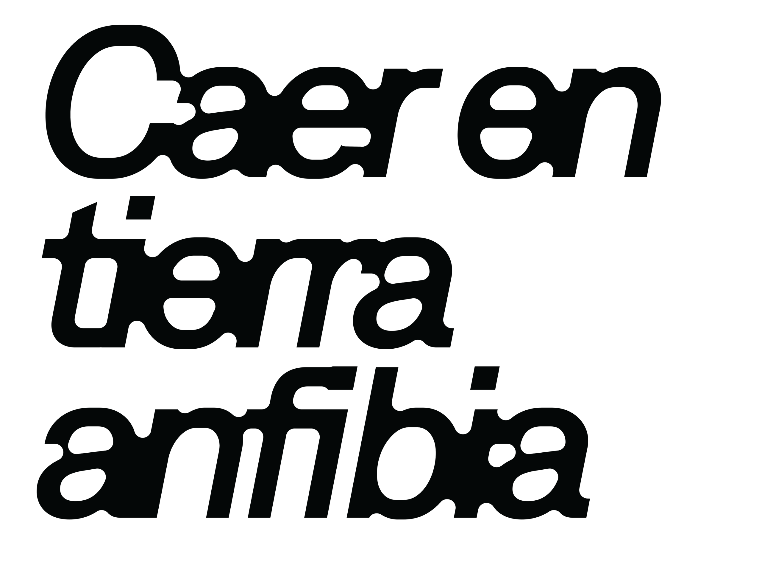 Caer en tierra anfibia